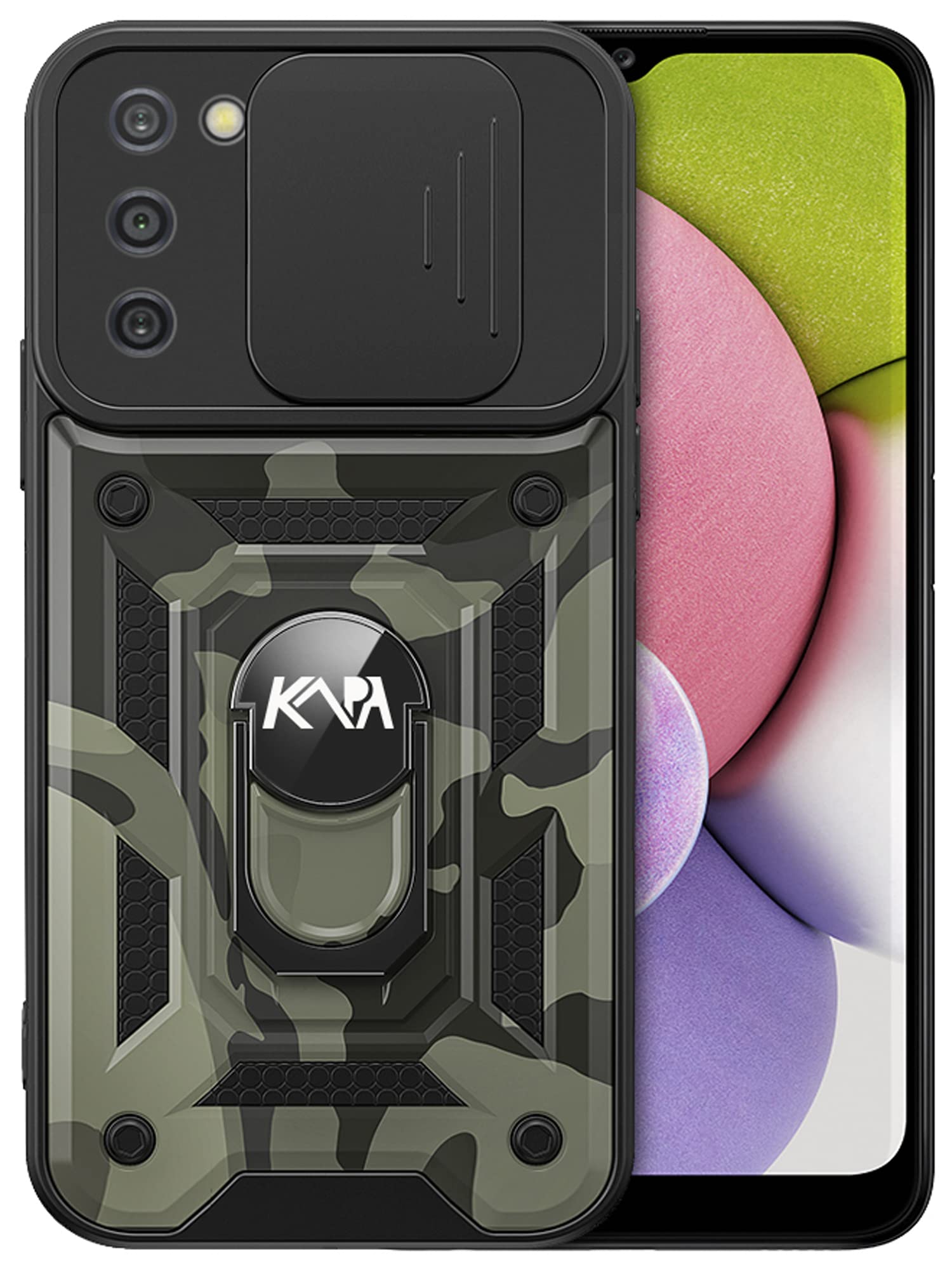 Kapa Tank Back Cover for Samsung Galaxy S20 FE, Inbuilt Ring & Slider [Military Grade Protection] Shockproof Lens Protection Case (Black), TPU+PC (B09JZJGB6C) Amazon Price History, Amazon Price Tracker