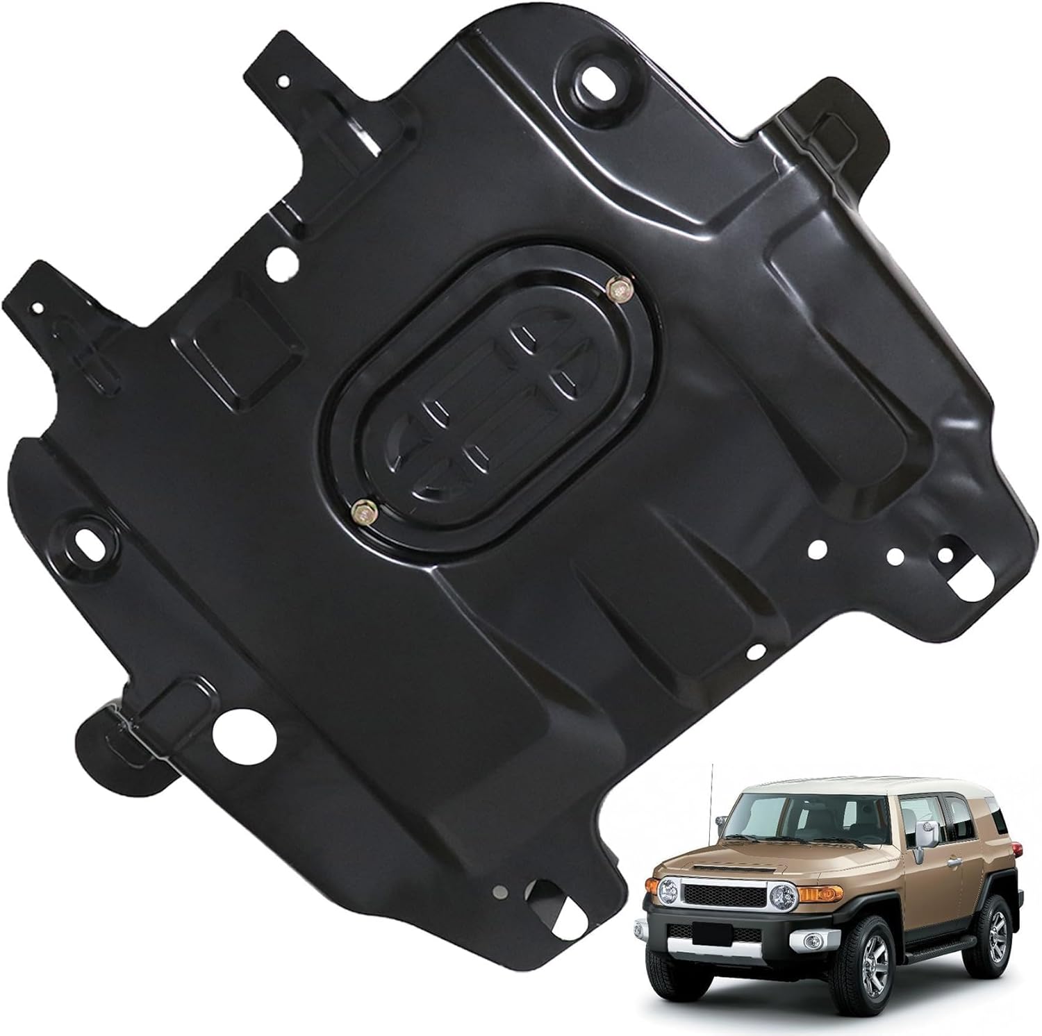 FZJDSD Rear Engine Skid Under Cover 51450-60050 Compatible with Toyota FJ Cruiser 2010-2014 4RUNNER 2010-2024 LEXUS GX460 2010-2023 Front Centre Underbody Shield 5145060050