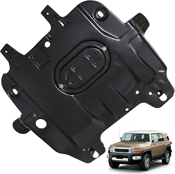 FZJDSD Rear Engine Skid Plate Compatible with 2010-2024 Toyota 4Runner, FJ Cruiser 2010-2014, Compatible with Lexus GX460 Underbody Guard Replace 51450-60050
