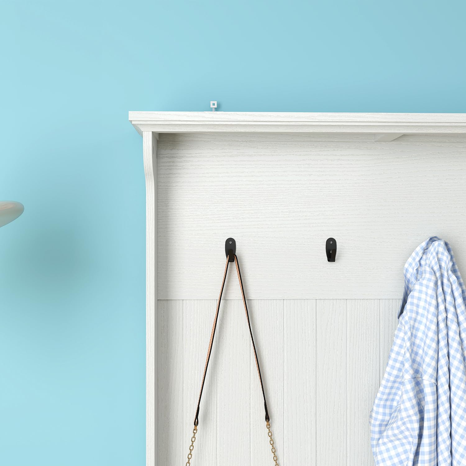 Panana Ensemble de Meubles de Couloir Armoires, 4 Crochets, Banc de Rangement et Armoire de Rangement – Cintres pour Votre entrée, Couloir, Vestiaire d'entrée