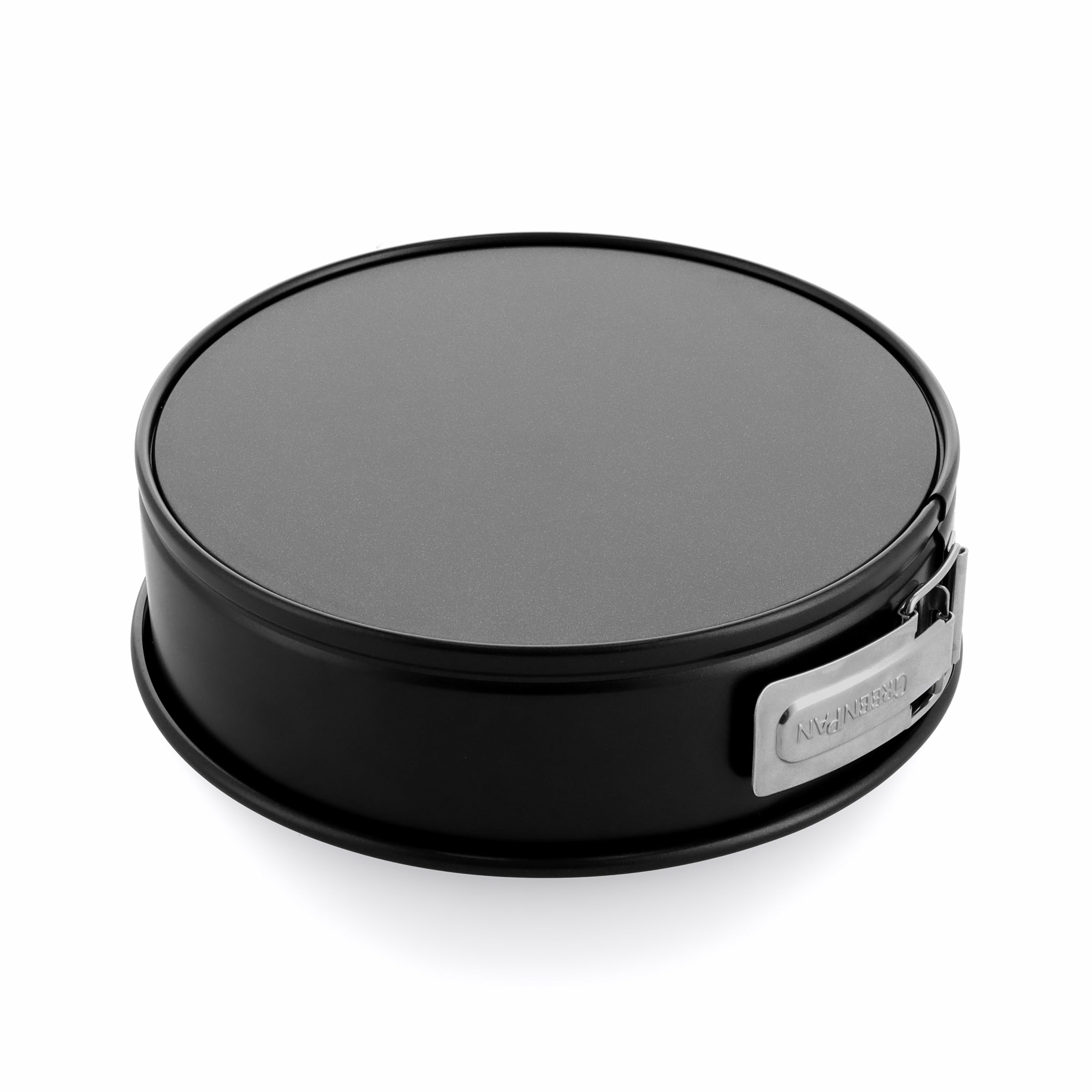 GreenPan Bistro Moule à Charnière Ø 20 cm, Moule Rond, Revêtement Céramique Antiadhésif, Sans PFAS, Anti-rayures, Étanche, Plat Durable, Facile à Nettoyer, Noir