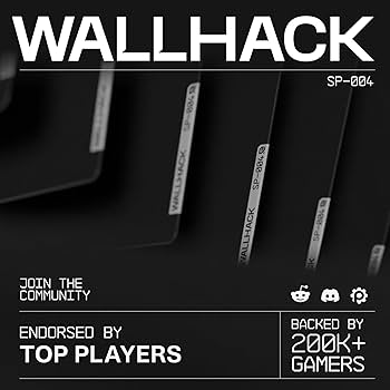 WALLHACK SPー004 Black SP-004 Black Glass Gaming Mousepad | Wallhack