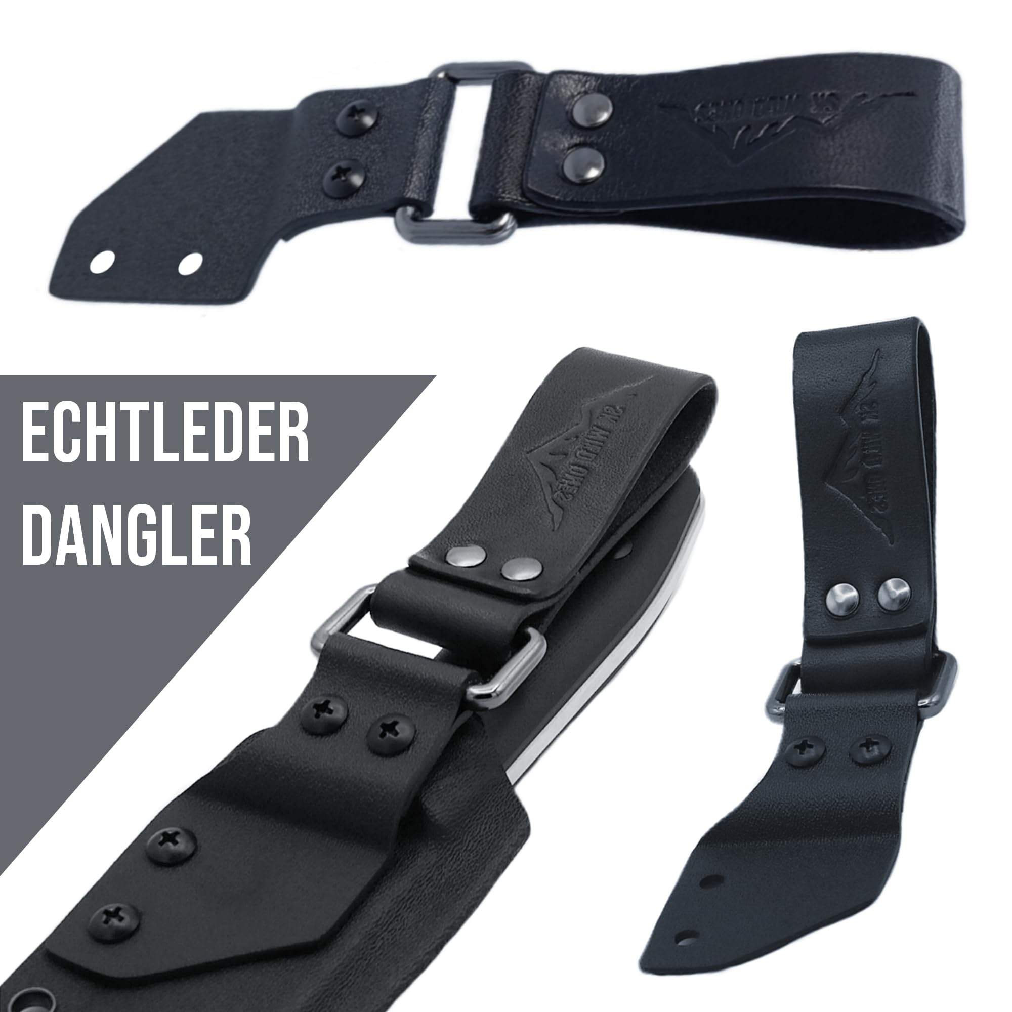 SK Wild Ones® Kydex - Portacoltelli in vera pelle, con clip per cintura di sopravvivenza, per esterni, compatibile con molti foderi per coltelli da cintura