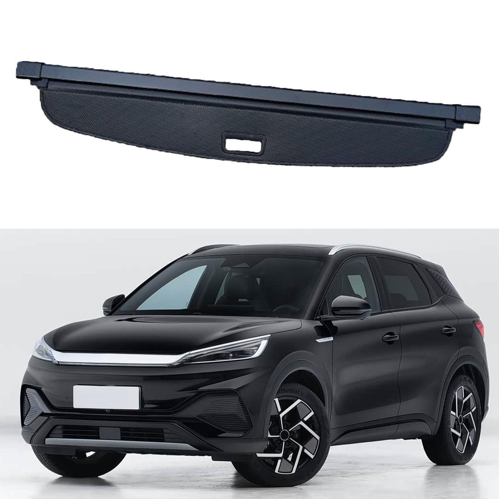 SXLGDW Car Retractable Rear Trunk Parcel Shelf,Compatible with BYD Atto Yuan Plus 2019-2025,Car parts