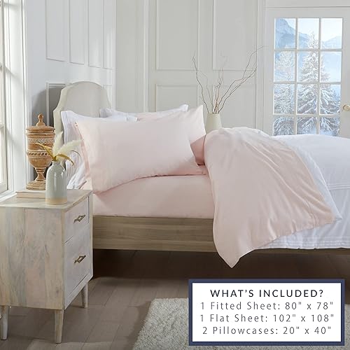 Miniatura 5 de Market & Place Juego de sábanas de franela de 100% algodón turco, 4 piezas, bolsillo profundo, acogedoras y lisas, doble cepillado para mayor