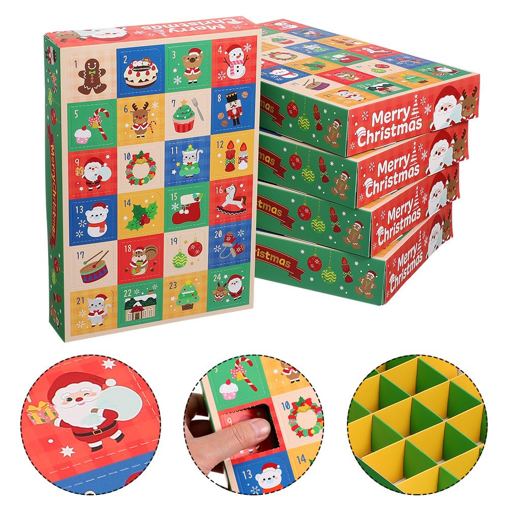 Ciieeo 15stücke Tage-countdown-boxen Diy-weihnachtskalender mit Leeren Pralinenschachteln aus Papier Kleine Weihnachtsboxen zum Selbermachen
