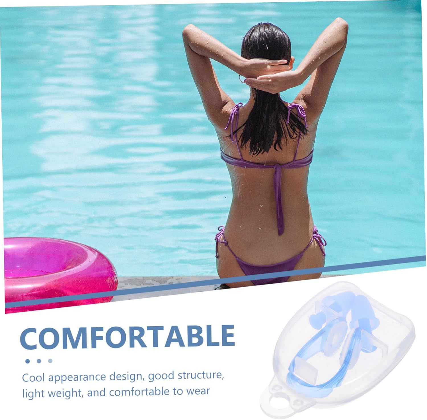 BESPORTBLE 3pcs Swim Nose Clip Ear Plugs for Adults Unisex Swimming Swim Nasal Splint Gasket Leak Swimming Accessories