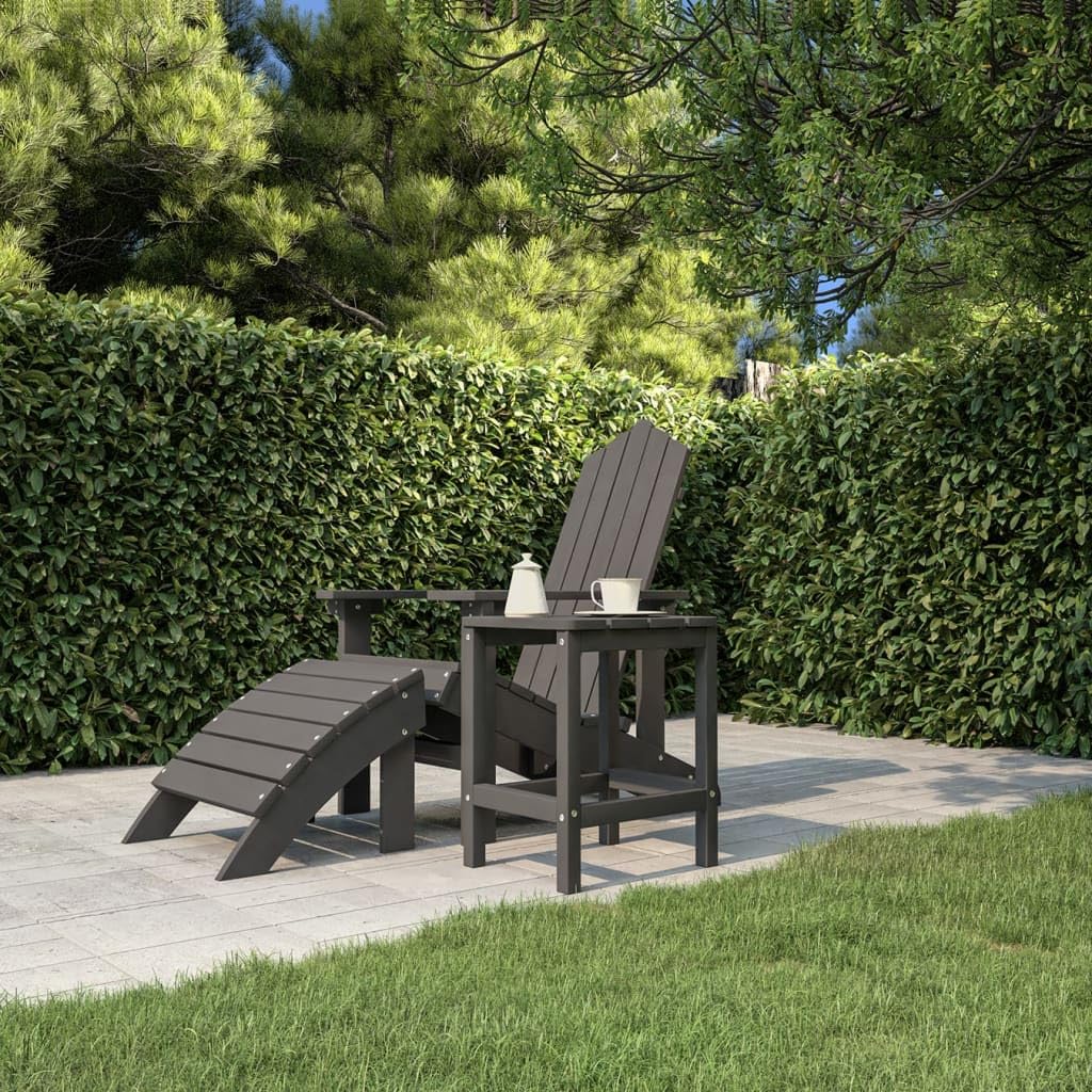Adirondack Stolik ogrodowy HDPE na taras, 38 x 38 x 46 cm, minimalistyczny design do relaksu w pomieszczeniach mieszkalnych na świeżym powietrzu
