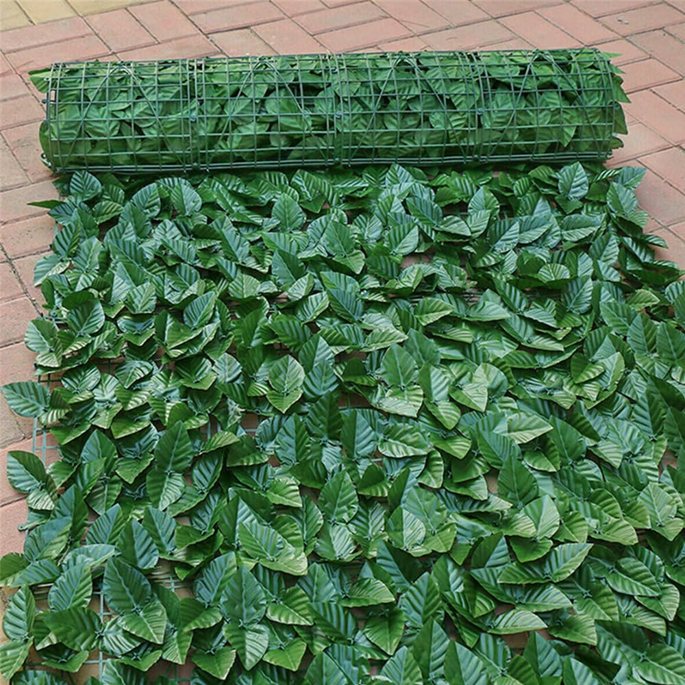 FENGSHENG-SHOP 1m x 3m UV Protection Artificial Ivy Leaf Hedge, Privacy Screening Panels Roll, Ivy Trellis Wall Decor for Outdoor Indoor Garden Fences