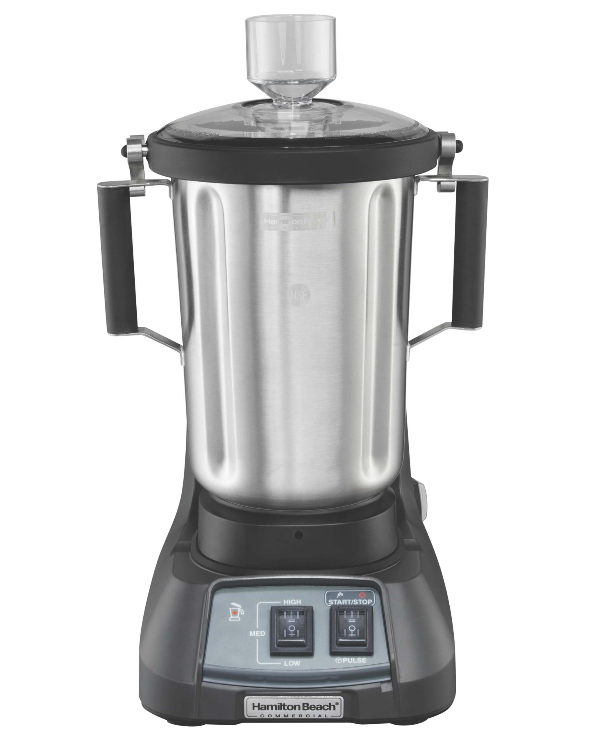 Hamilton Beach Commercial EXPEDITOR 1 Gallon 4 Liter Culinary Blender 3 5 HP Motor Lower Profile Design Clear