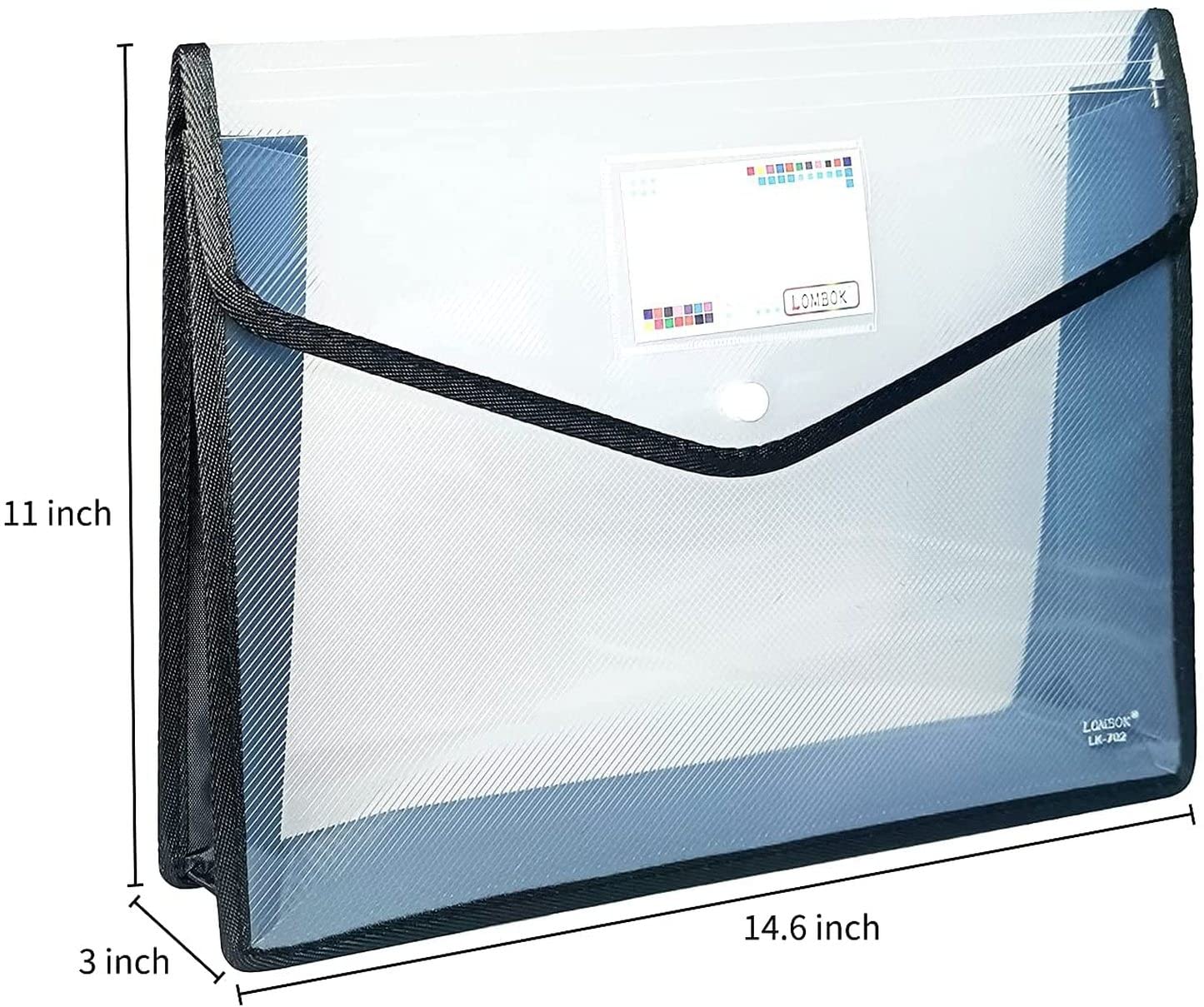 Snapklik.com : YoeeJob Plastic File Folders Legal Size Expandable ...