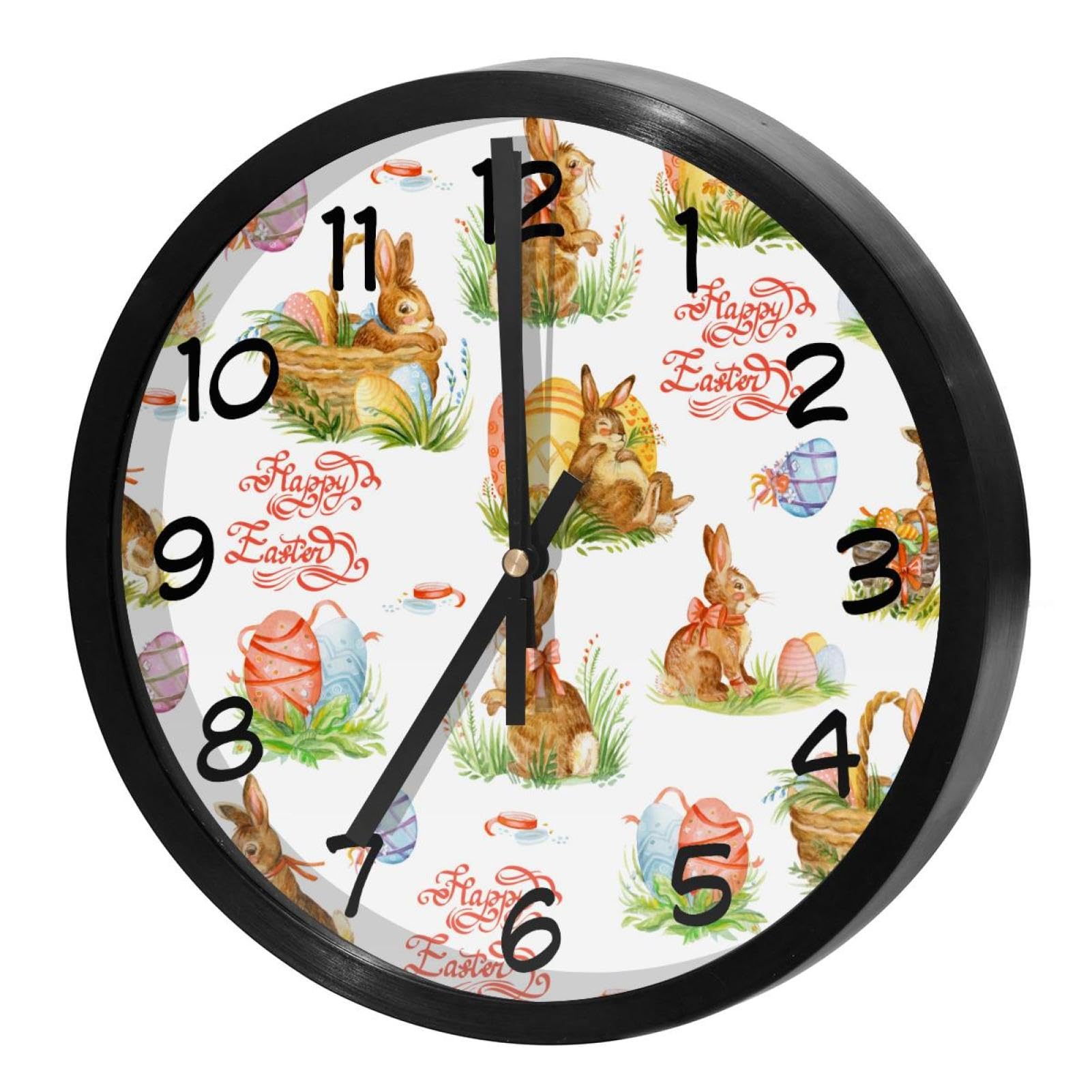 Horloge murale silencieuse sans tic-tac à quartz pour maison et cuisine