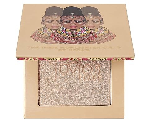 Juvia's Place Highlighter Tribe Glow Vol.3 - Resaltador en polvo, iluminador horneado, maquillaje iluminador brillante, resaltador de mejillas de