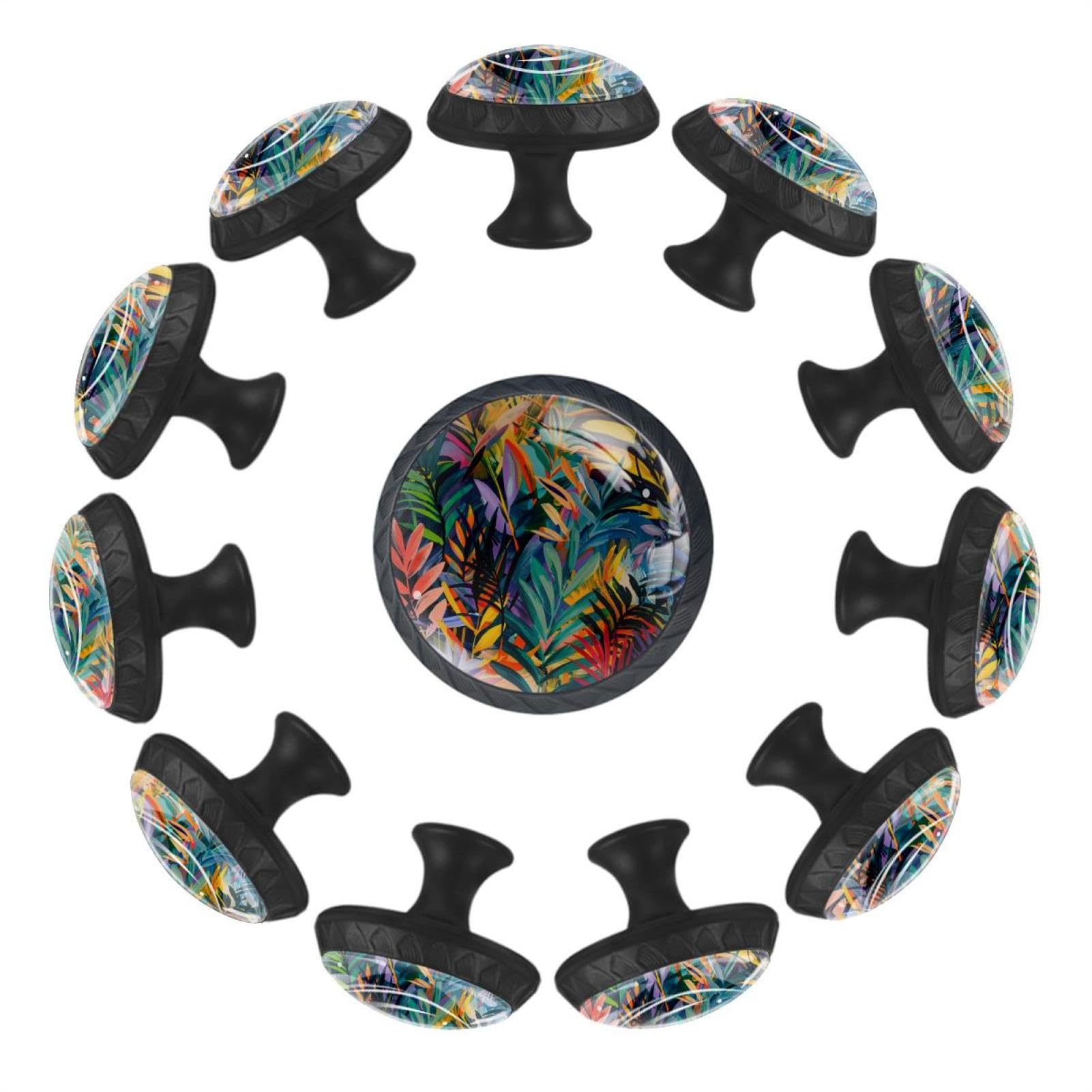 Boutons de tiroir en verre transparent tropical pour réparer et embellir vos meubles