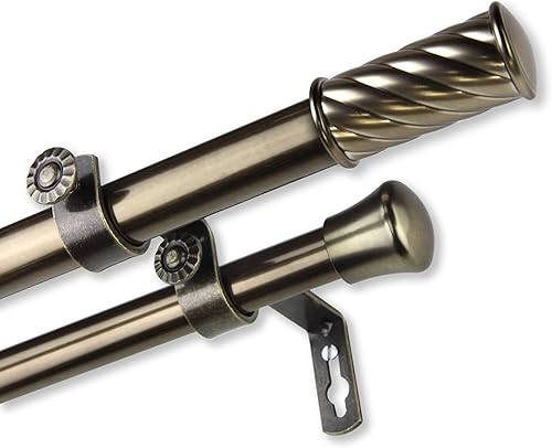 Miniatura 7 de Rod Desyne Grip - Barra de cortina doble (0.4 in de diámetro)