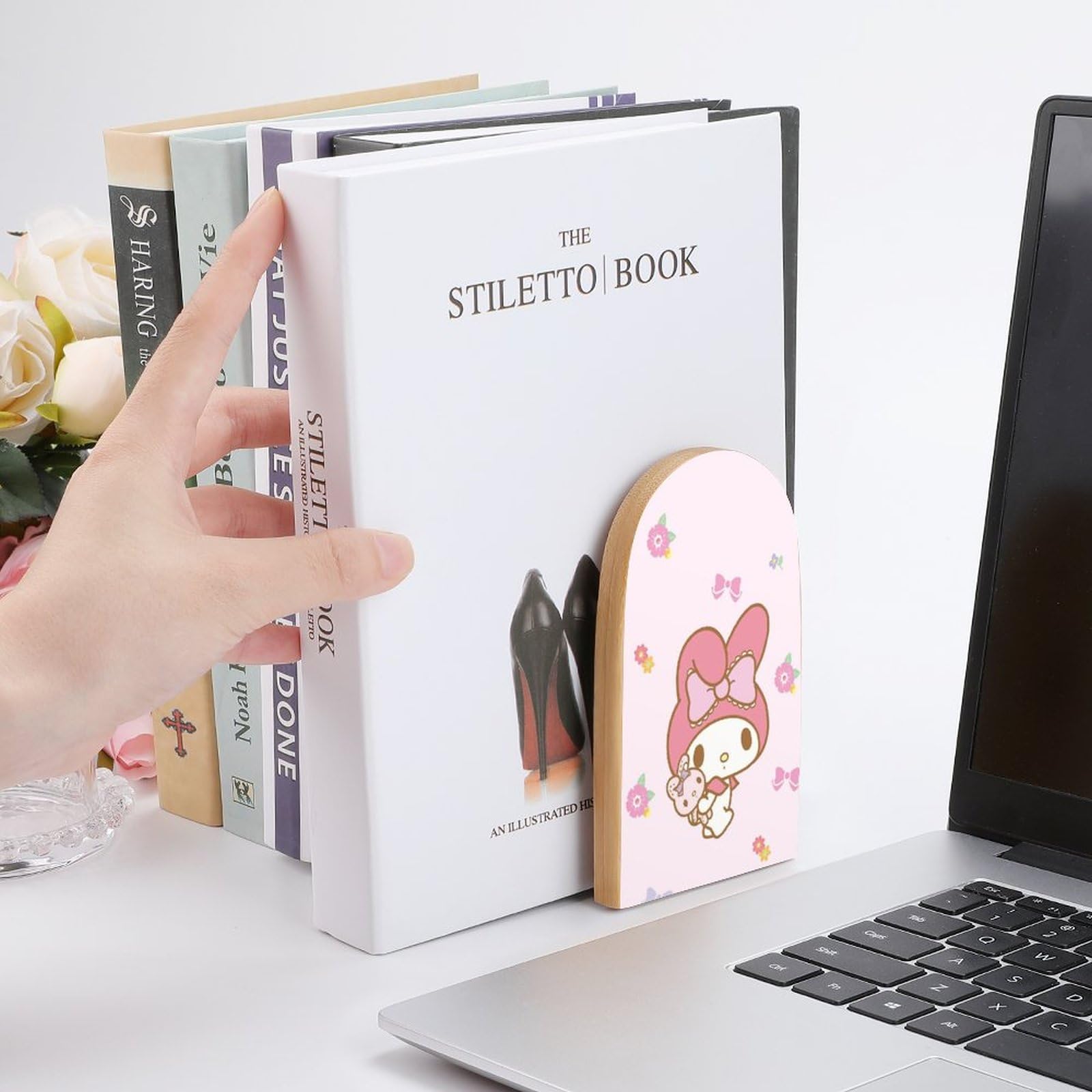 Amazon.co.jp: マイメロ 木製ブックエンド 本立て 本仕切り スタンド