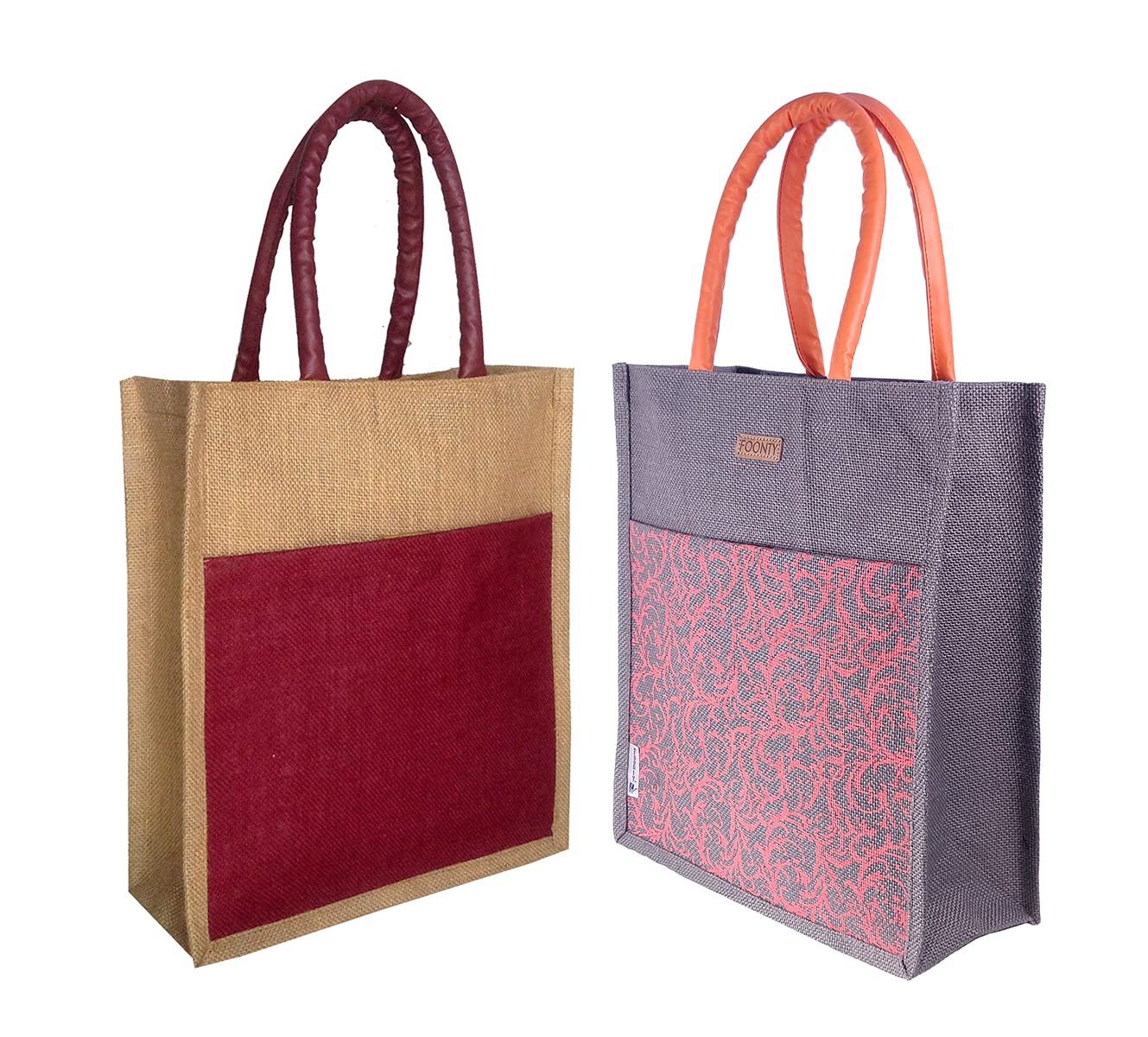 Daily use Women Tote/Lunch/Gym Bag(Combo of 2,Multicolor,Fab-31)-image-8