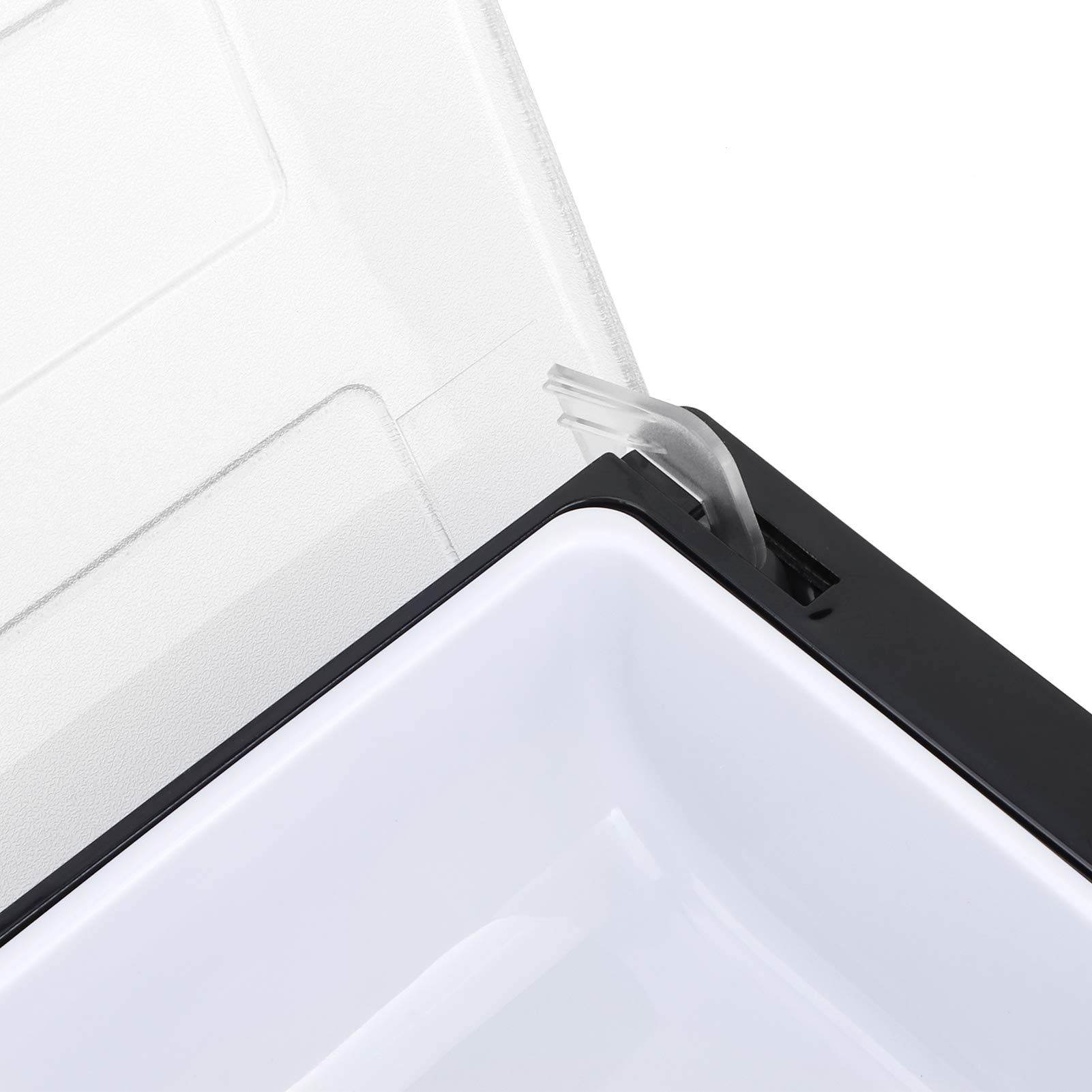 Caja de Condimentos Caja de Condimentos Caja de Condimentos de Plástico con Barra de Tapa Soporte de Condimentos Dispensador de Cajas de Frutas Accesorio de Tienda de té de la (3 compartimentos)