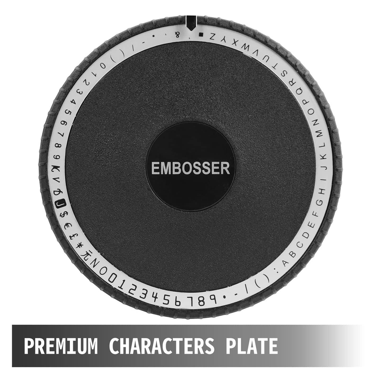 Embossing Machine 72 Character Card Embosser, Manual Embosser Machine Credit Card, Convex Embosser for PVC Card Credit ID VIP