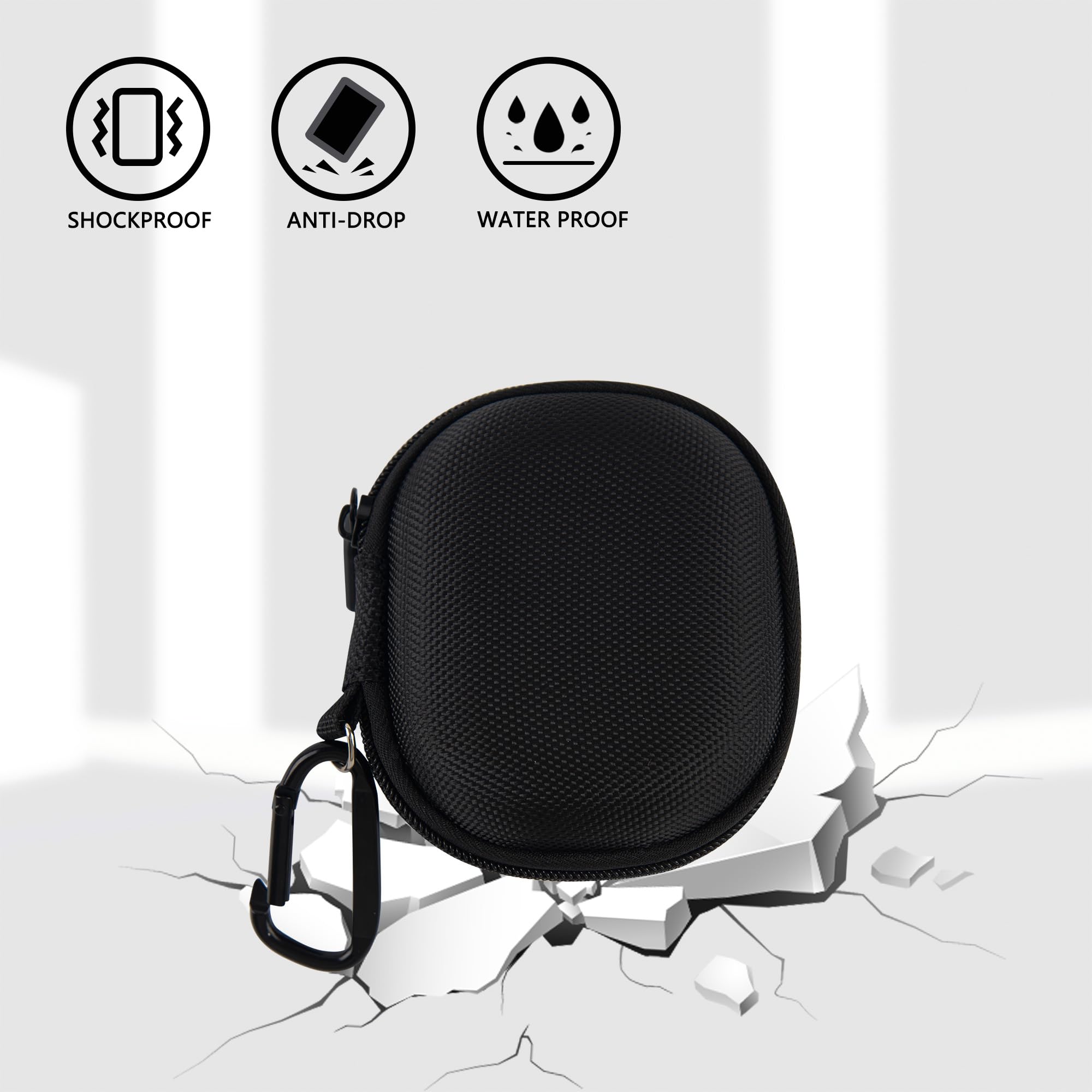 Custodia per rasoio elettrico compatibile con Laifen P3 Pro, custodia protettiva rigida compatta da viaggio con tasca in rete per accessori per rasoio, nero