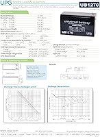 Vista 5 de Universal Power Group UPG UB1270-12V 7AH SLA Batería