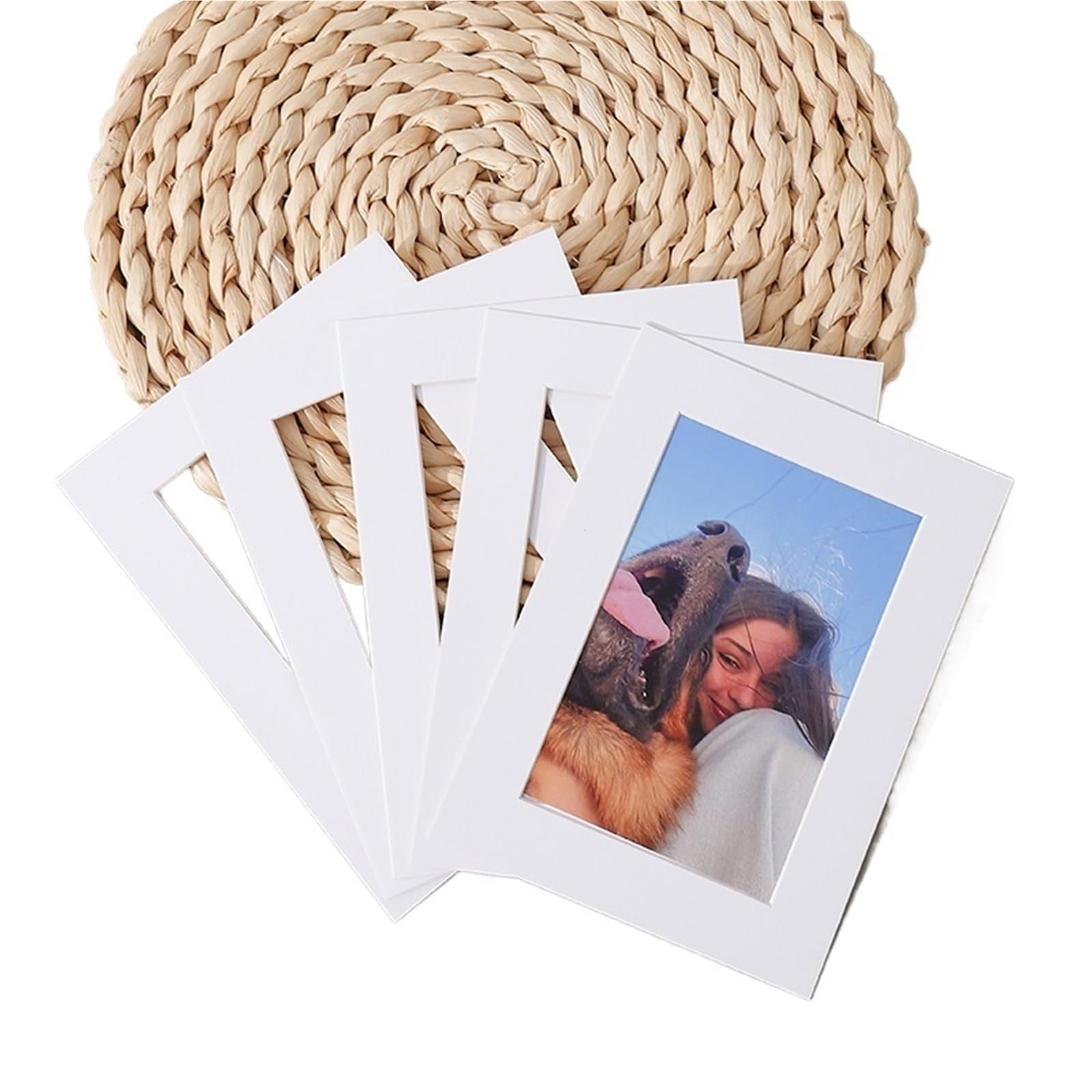 Gwyzax Cardboard Photo Frames 80pcs Colorful Single Frame Cardboard Frame Retro Paper Frame Put 6 Inch Photo Simple Small Picture Frame Wall Decoration