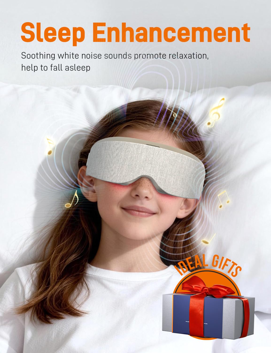 EVA BELLE Masque de sommeil pour les utilisateurs d'ordinateur, adolescents et amélioration du sommeil, cadeau pour femmes, hommes, adolescents, vieillards