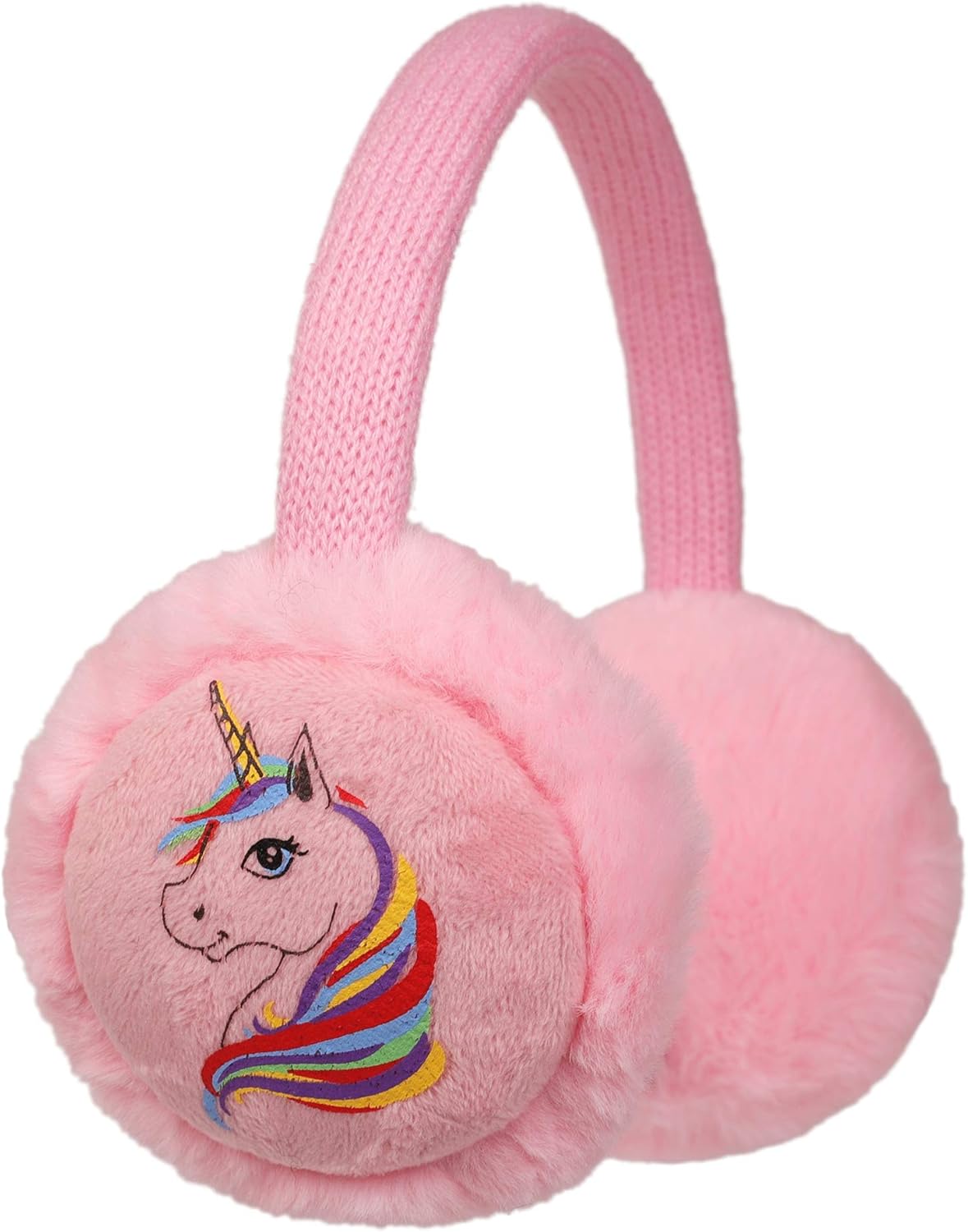 Flammi Kids Winter Earmuffs Unicorn Warm Faux Fur Ear Warmers for Boys Girls (White): Clothing, Shoes & Jewelry