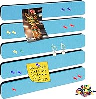 Vista 15 de Tablón de anuncios, tableros de corcho para paredes, tablero de corcho para oficina, tablones de anuncios para paredes (azul)