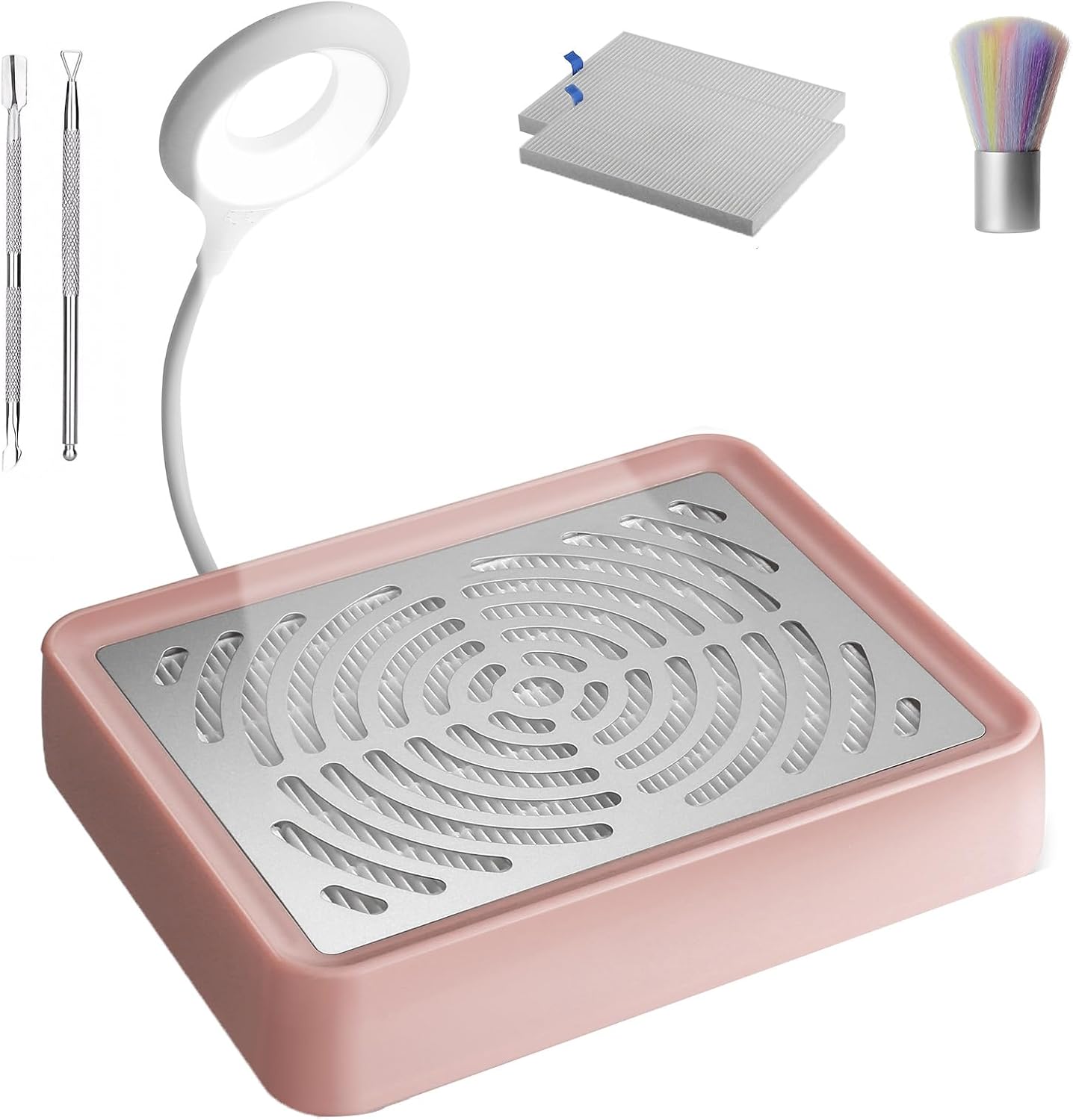 Nail Dust Collector for Acrylic Nails, 40W Nail Vacuum Fan Dust Collector, Extractor