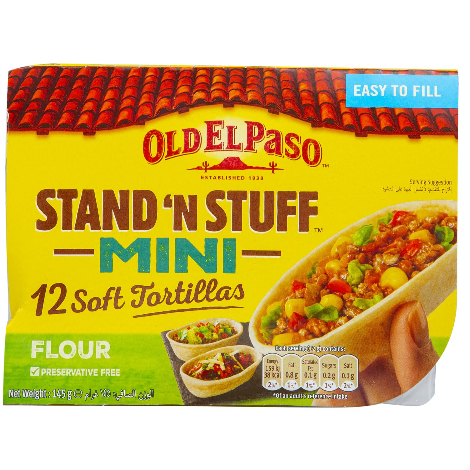 Stand N Stuff Mini Tortilla Soft, 145 g