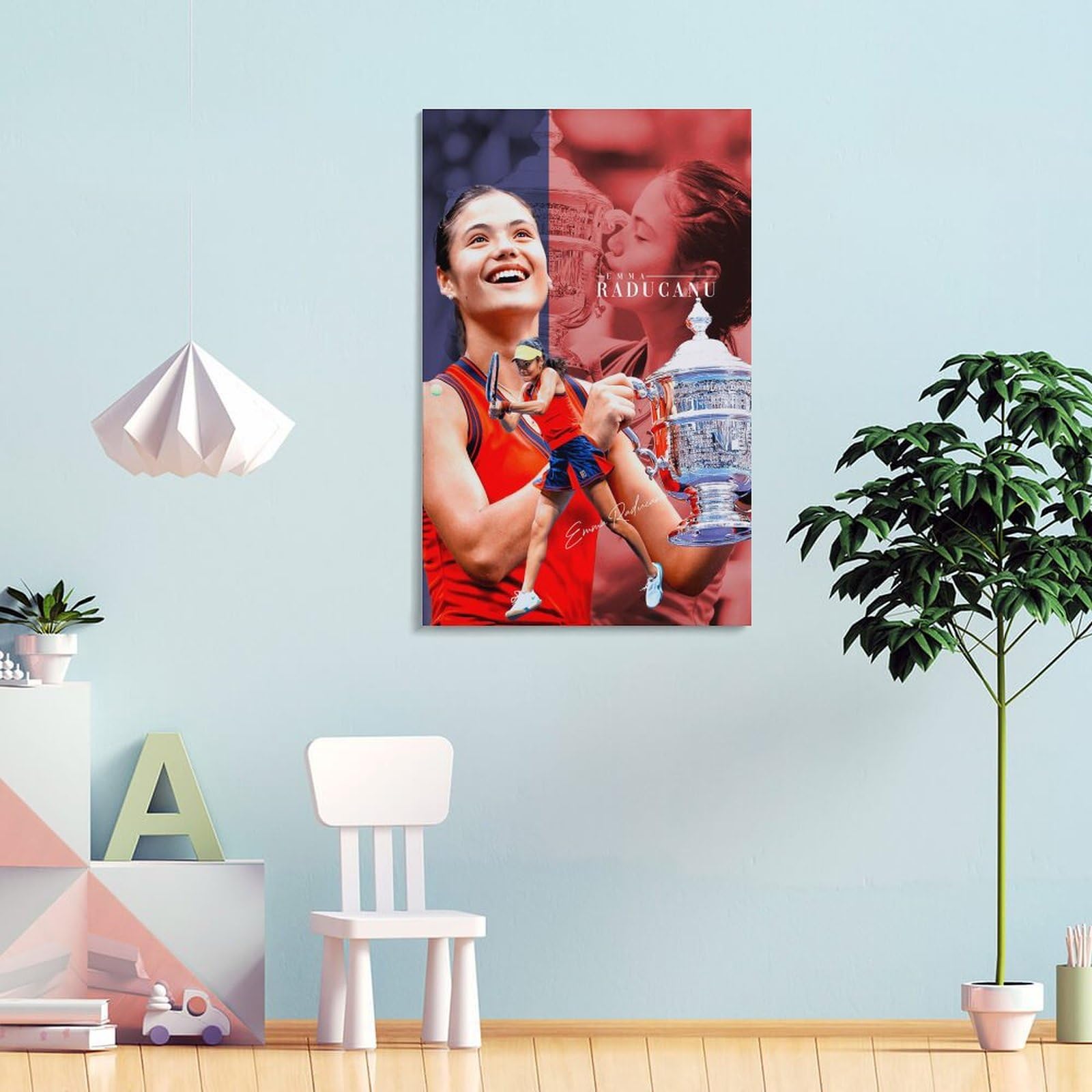 NgAnoh Poster Su Tela Di Emma Raducanu: Quadro Moderno Per Arredo Camera Da Letto, Stampa Artistica 20x30 Cm