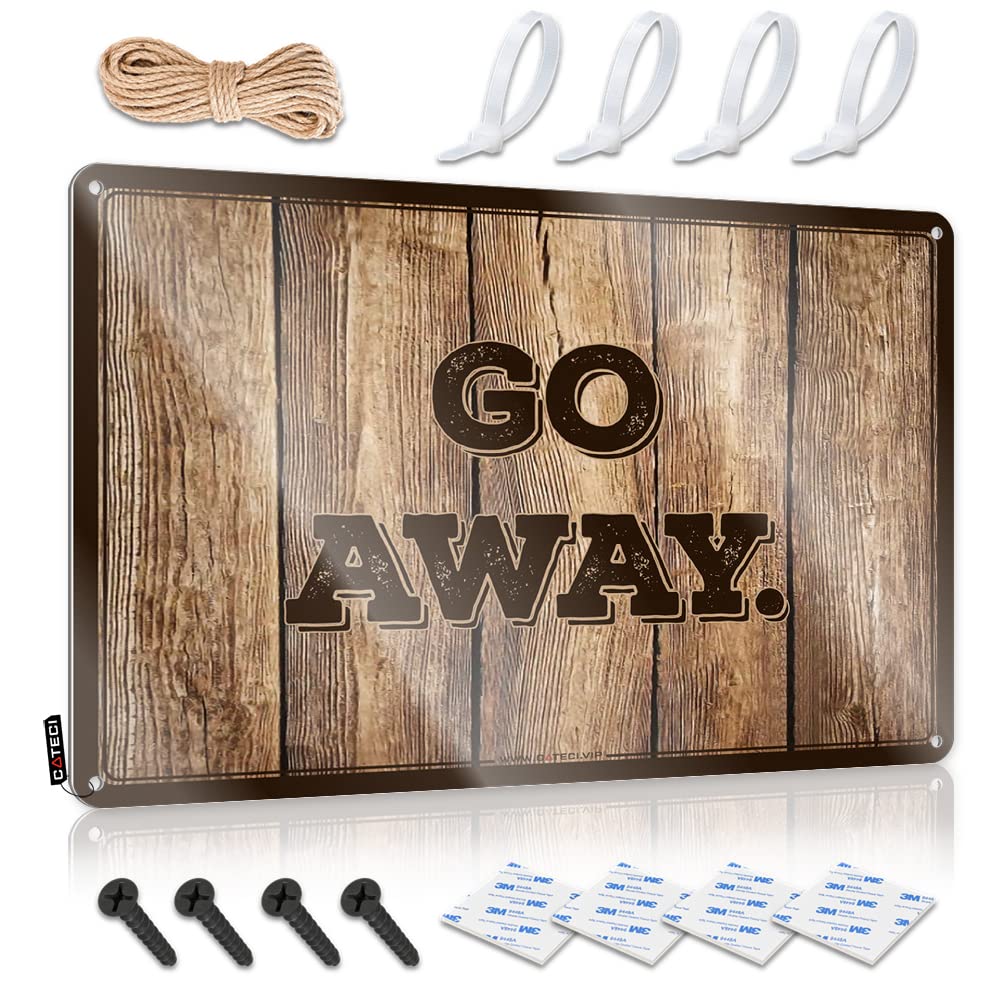 Beautiful Funny Vintage Signs, Statue Gift For Dad Go Away | Farmhouse Barn Decor(30X40CM)
