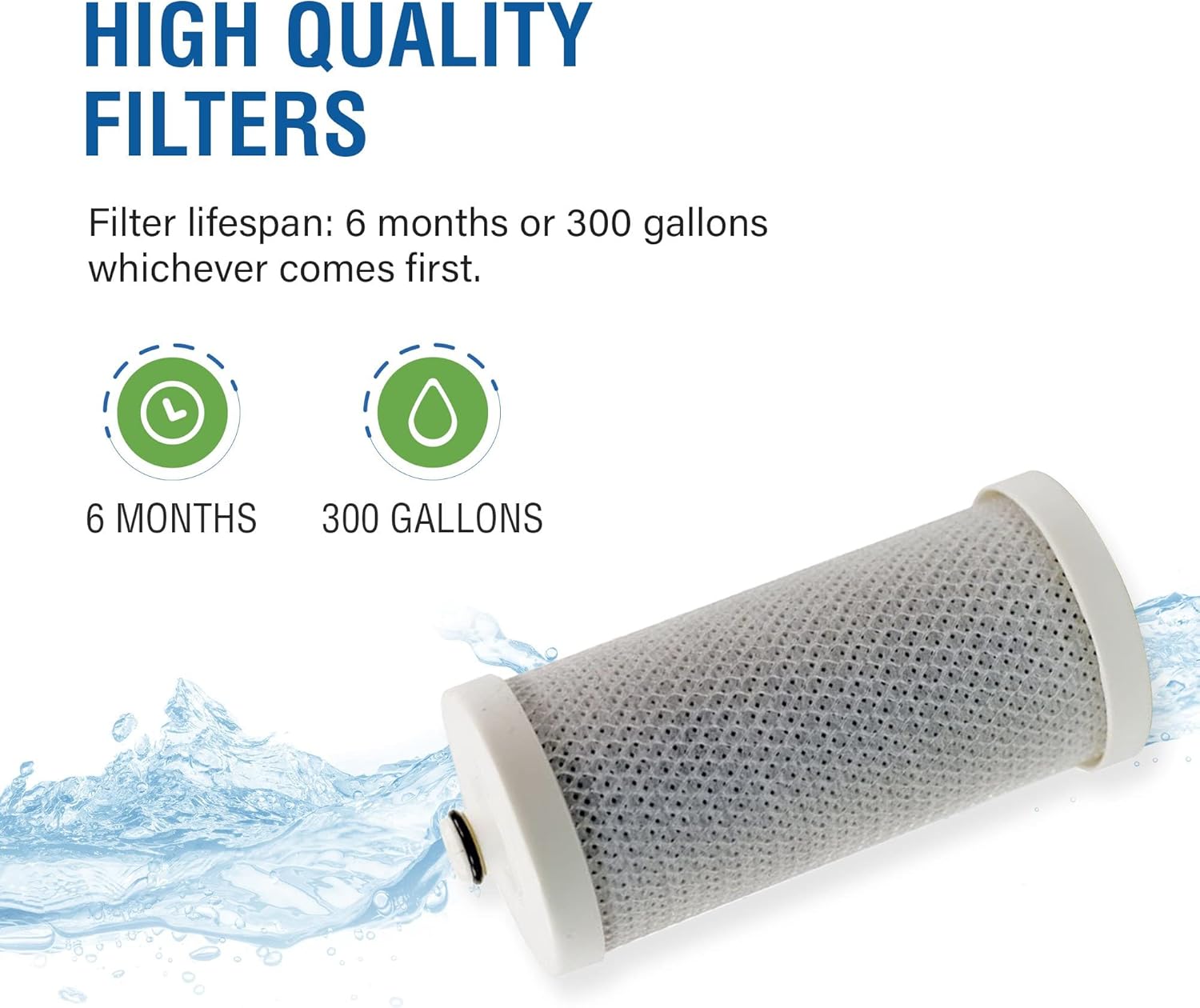 SGF-WFCB Rx Pharmaceutical Replacement water filter for Frigidaire WFCB,WF1CB, 240394501, NGRG-2000, RF-100, RG-100, 218710901, 218710902 Kenmore 469910 by Swift Green Filters (2 Pack)