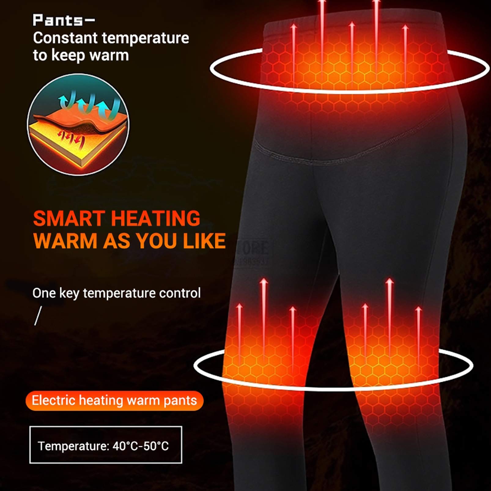 Intimo Termico Unisex, Temperatura Regolabile, Carica USB Invernale, Tuta Termica Lavabile per Sport all'Aria Aperta, Donna~Grigio,M (Uomo~Nero 3XL)
