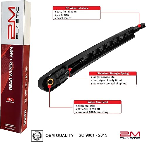 Miniatura 2 de 2M PLASTIC Reemplazo trasero del estilo del OEM de la fábrica de la cuchilla del brazo del limpiaparabrisas para KIA SEDONA 2006 - 2014