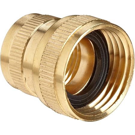 Anderson Metals - 57401-1212 Brass Garden Hose Fitting, Swivel, 3/4" Female Hose ID x 3/4" Female Pipe