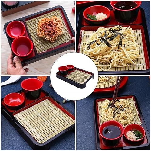 Miniatura 9 de 4 juegos japoneses de fideos fríos placa de fideos llanos contenedor de frutas