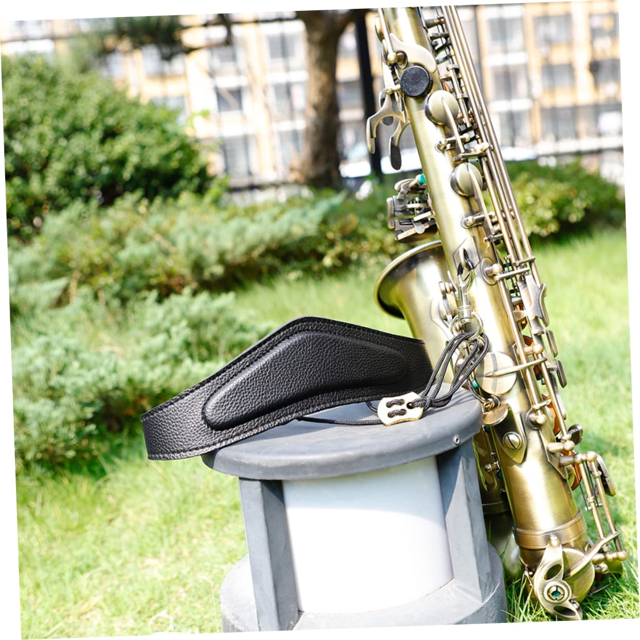 Mikinona 3pezzi Tracolla Per Sassofono Con Gancio Metallico Supporto Collo Regolabilper Strumenti Musicali Accessori Professionali Per Principianti Design Ergonomico e Resistente