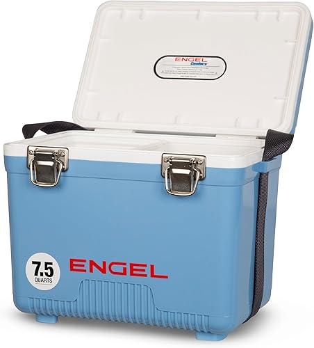 Engel UC7 7.5 cuartos a prueba de fugas, hermético, enfriador de caja de seca y lonchera pequeña de carcasa dura para hombres y mujeres