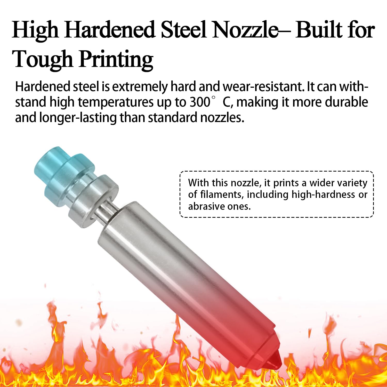 HzdaDeve 0.4MM Kobra X Kit de montaje de calefacción de extremo caliente Extrusora de cabeza de impresión Cubierta de silicona de disipador de calor de cerámica de extremo caliente de acero endurecido