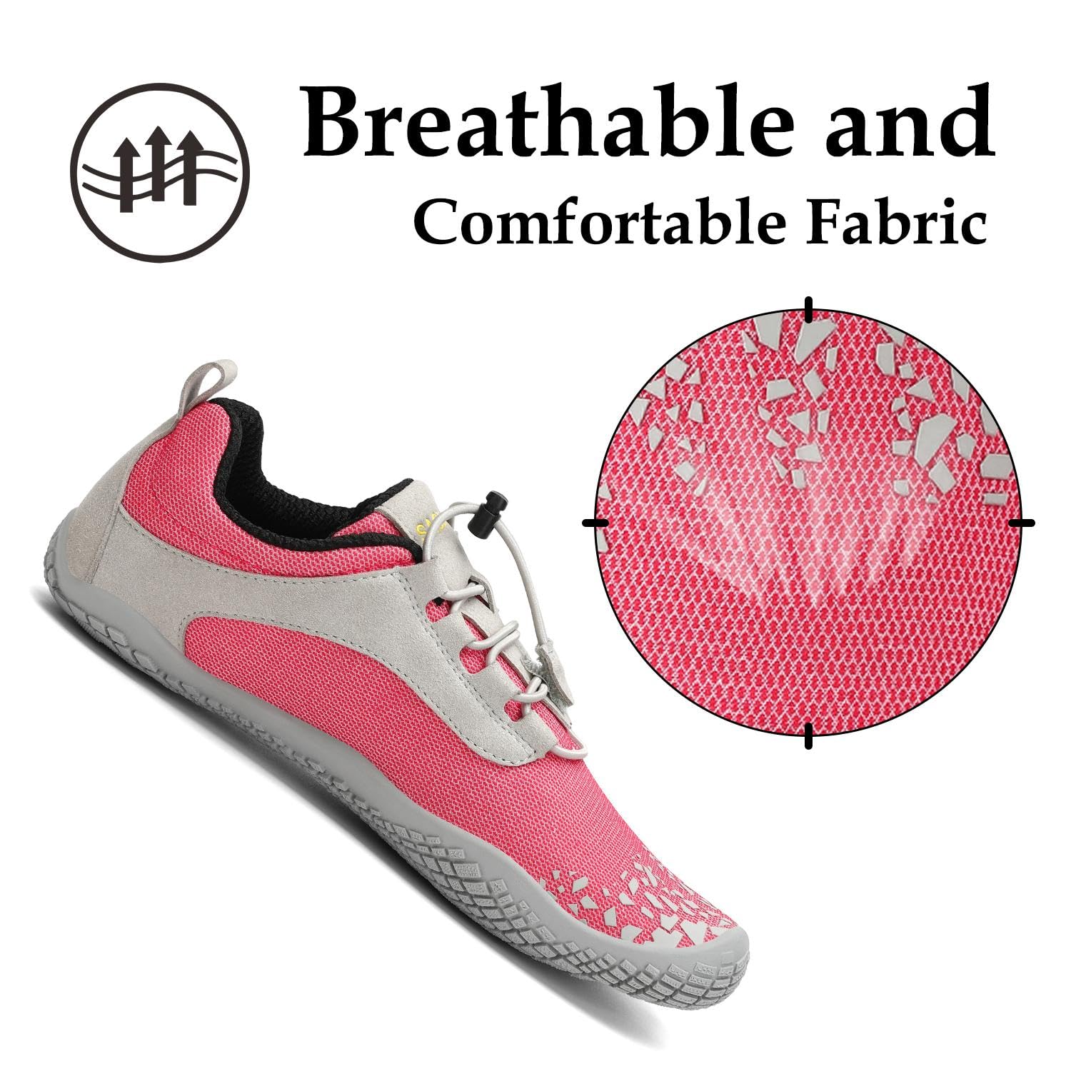 SAGUARO Scarpe Barefoot Minimaliste Uomo Donna - Scarpe Scogli Leggere Traspiranti Antiscivolo - con Padelle Larghe e Zero Gocce