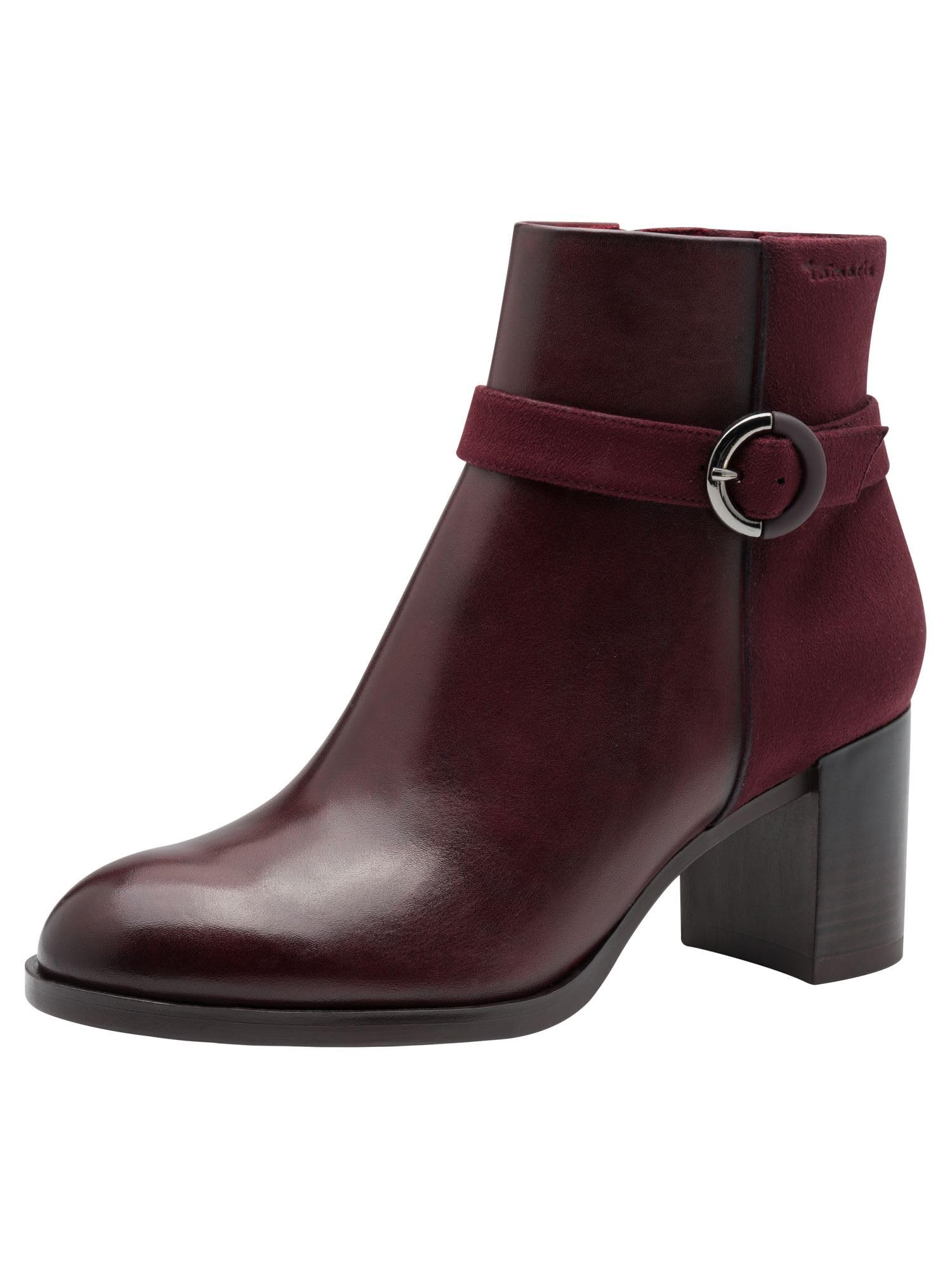 Tamaris Women's Flat Boots, Merlot, 3.5 UK