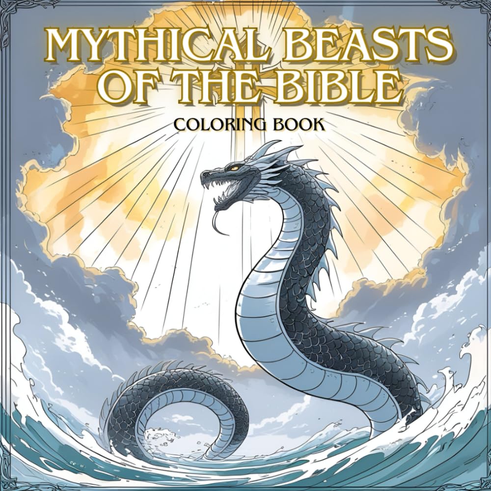 Mythical Beasts of the Bible: A Coloring Book: Discover and Color Legendary Creatures from Biblical Lore