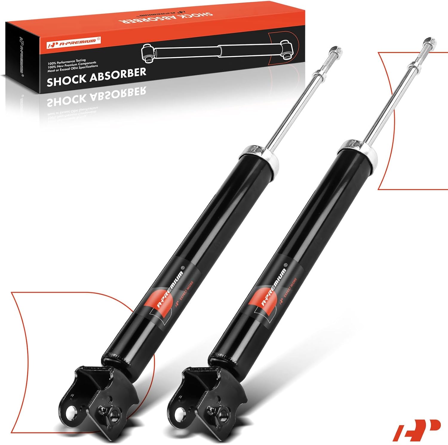 A-Premium Rear Pair (2) Shock Absorber Compatible with Nissan 370Z 2009-2020, Driver and Passenger Side