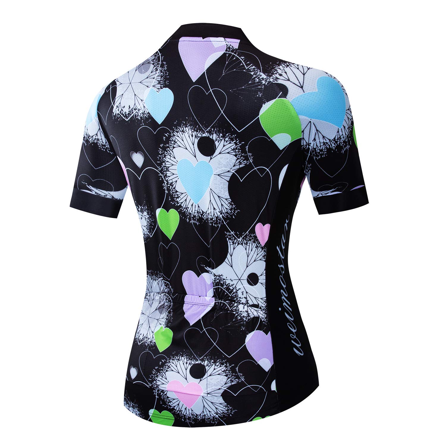 Women Cycling Jersey Top MTB Bicycle Clothing Female Team Cycle Wear Bike Heart XL