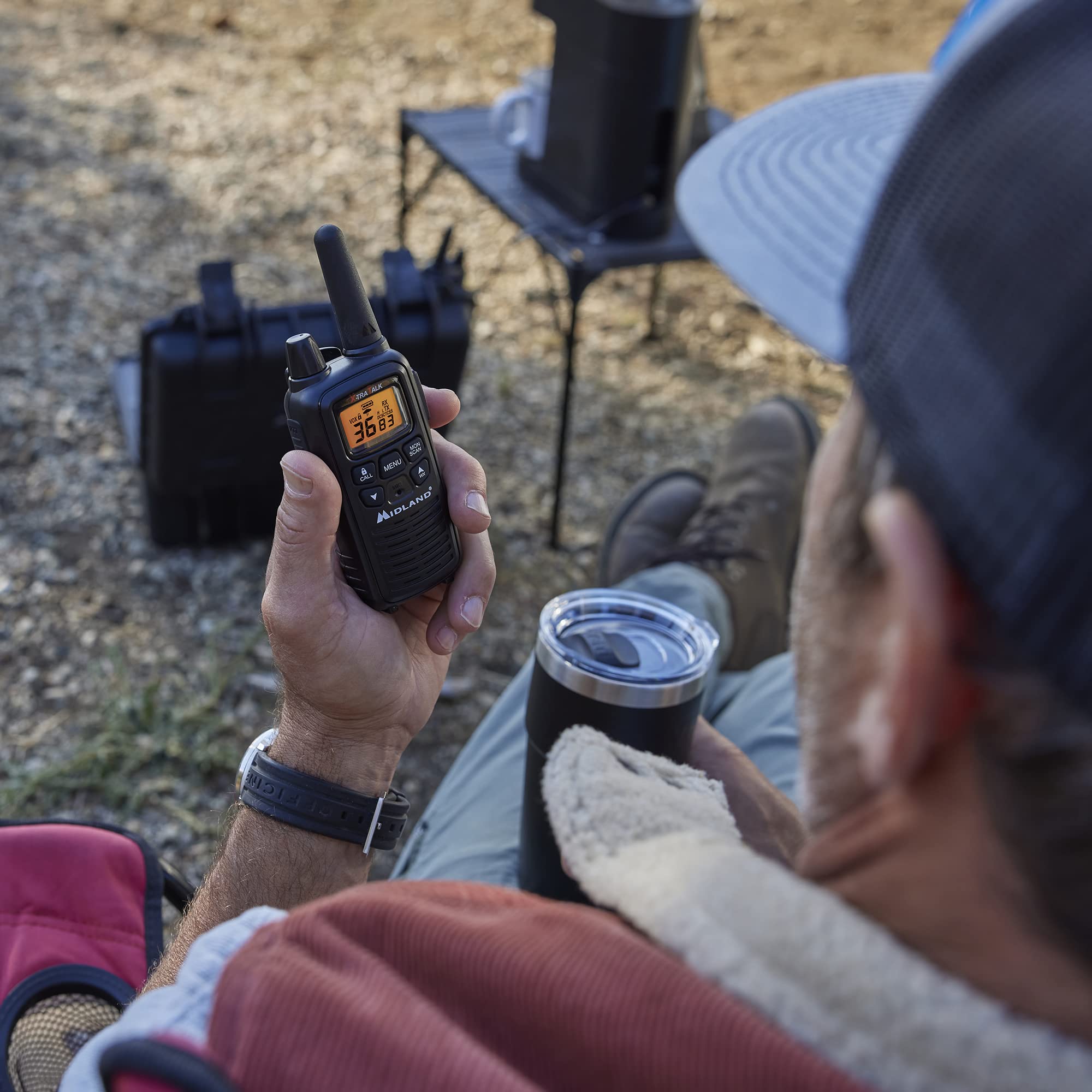Midland LXT600VP3 FRS License Free Walkie Talkies. Black, 2 Pack — Amazon image 8