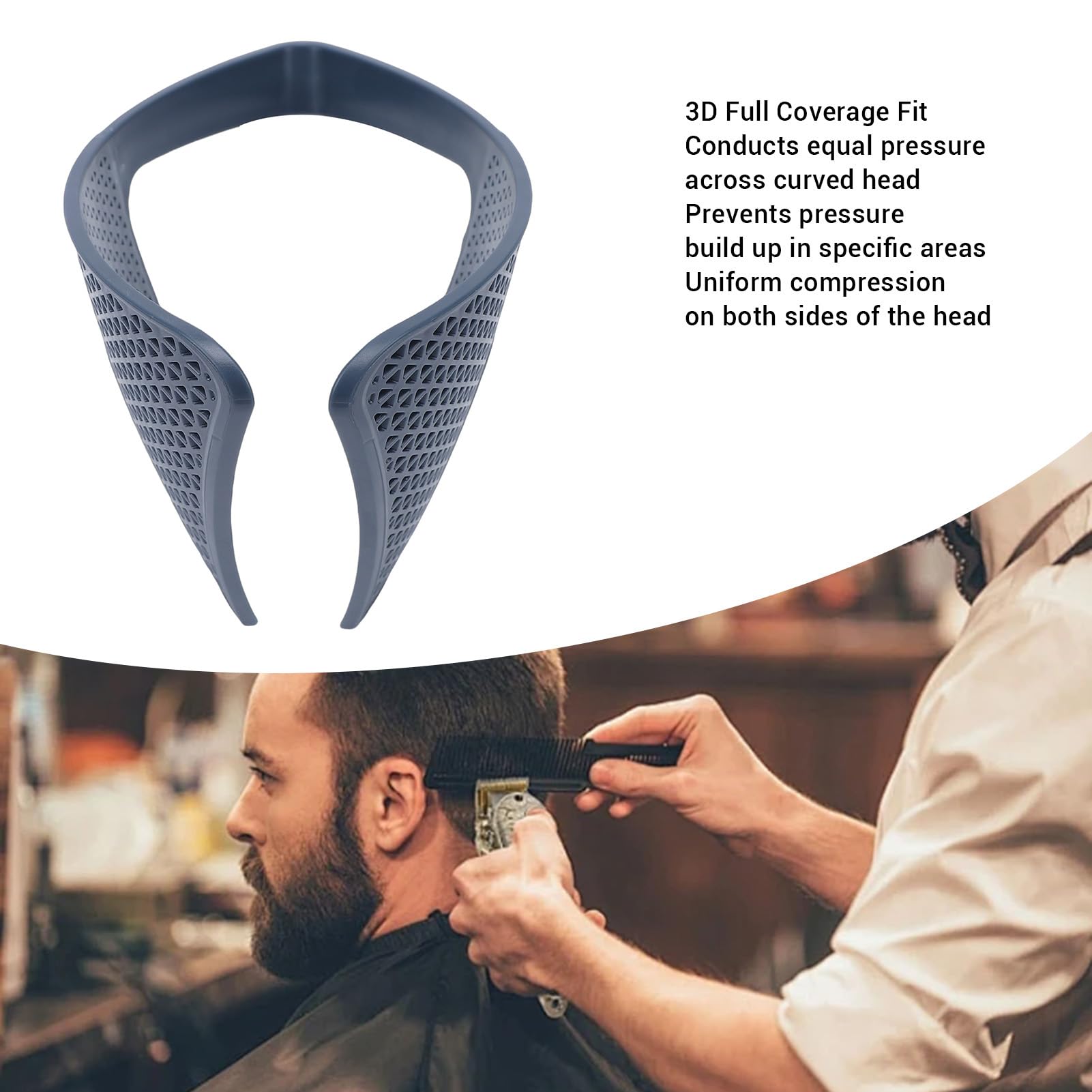 Yinhing Outil de Presse à Cheveux Latéral pour Hommes, Fer à Aplatir Anti-frisottis à Couverture Complète 3D avec Trous Micro-ventilés pour une Répartition Uniforme de la Chaleur,