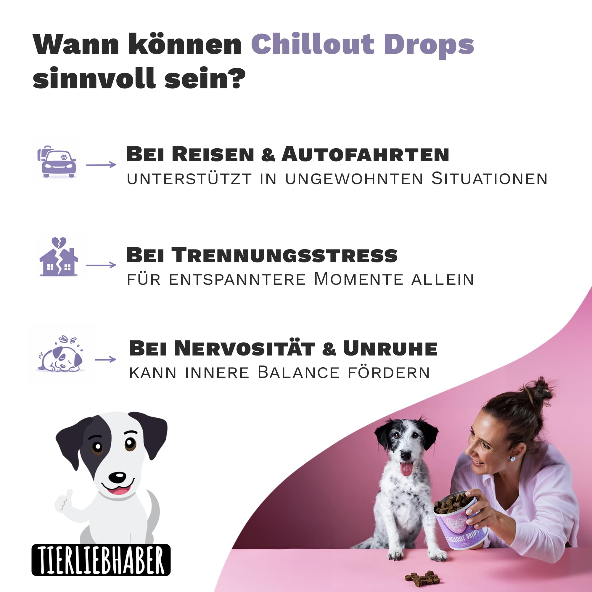 SPARSET - Zeckenschutz Hund Z-Spot mit Geraniol – Pflanzliches Zeckenmittel für Hunde tierärztlich entwickelt + Chillout Drops Beruhigungsmittel für Hunde – Natürliche Beruhigung Hund mit Baldrian