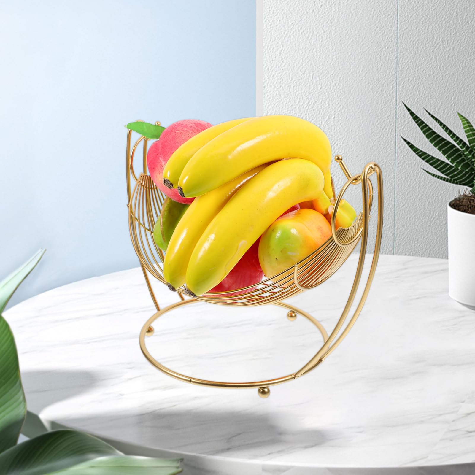 Alipis Metal Wire Obstkorb Skandinavisches Design Stabiler Drahtkorb Für Obst Snacks Und Platzsparend Und Leicht Für Küche